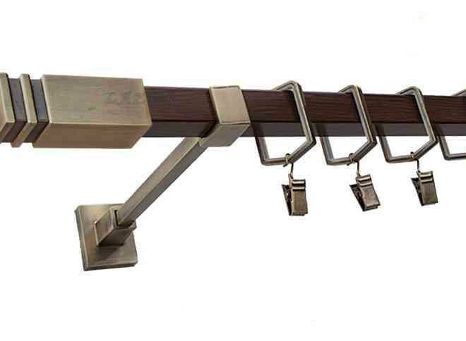 Karnisz JOWISZ Stare Złoto + Orzech, Pojedynczy 20 KWADRO - 480 cm