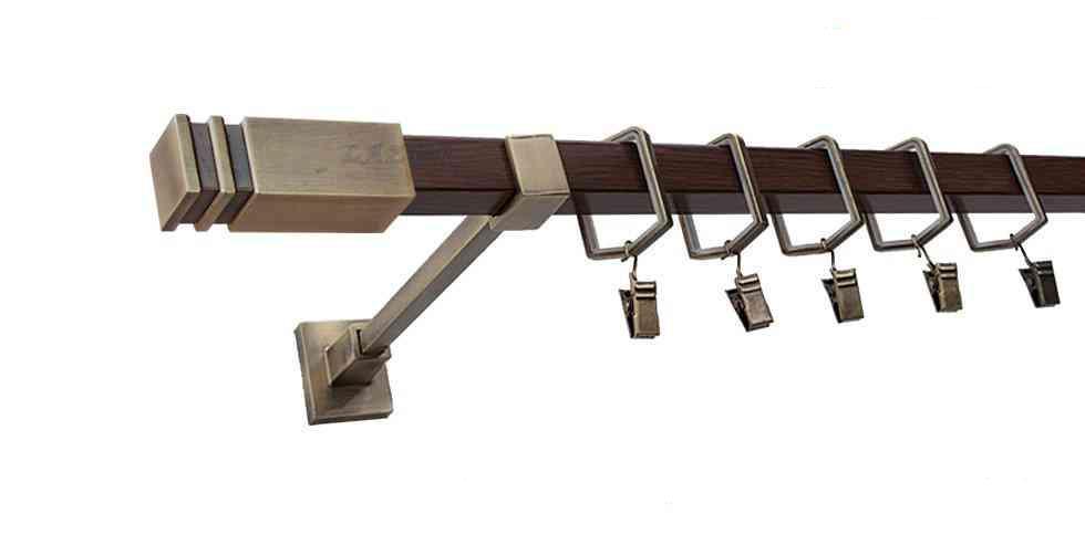 Karnisz JOWISZ Stare Złoto + Orzech, Pojedynczy 20 KWADRO - 360 cm