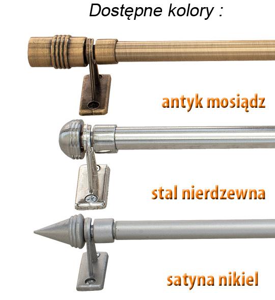 Alternative view of Mini Karnisz Regulowany AMARO Stal Nierdzewna  100% metal - 120-200 cm