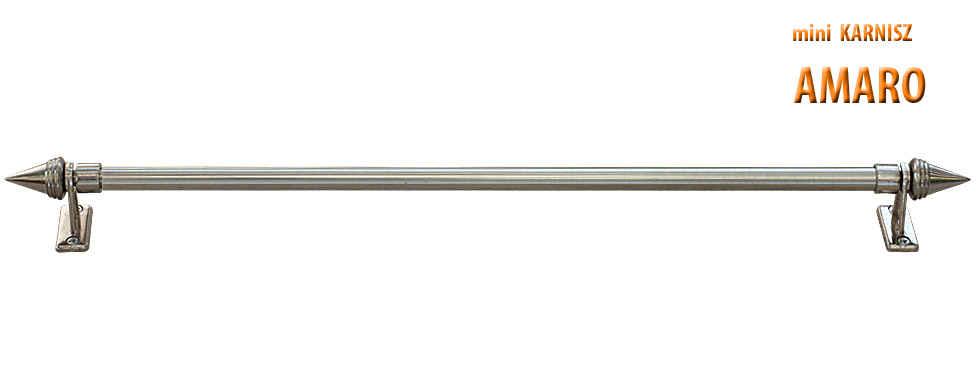 Mini Karnisz Regulowany AMARO Stal Nierdzewna 100% metal - 40-60 cm - obrazek 3