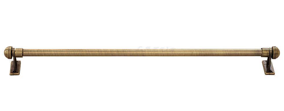 Mini Karnisz Regulowany PAOLA Antyk Mosiądz 100% metal - 40-60 cm