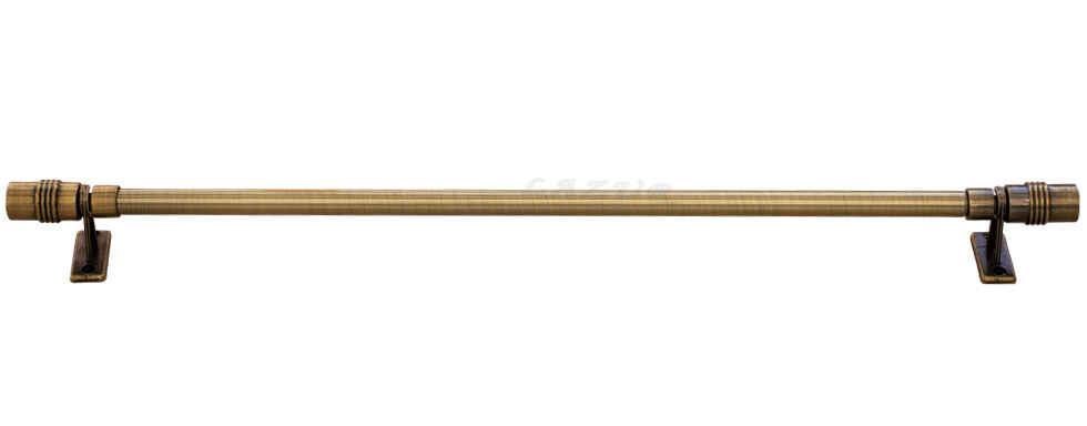 Mini Karnisz Regulowany PRINCE Antyk Mosiądz 100% metal - 120-200 cm