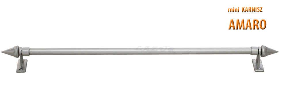 Mini Karnisz Regulowany AMARO Satyna Nikiel 100% metal - 80-120 cm - obrazek 3