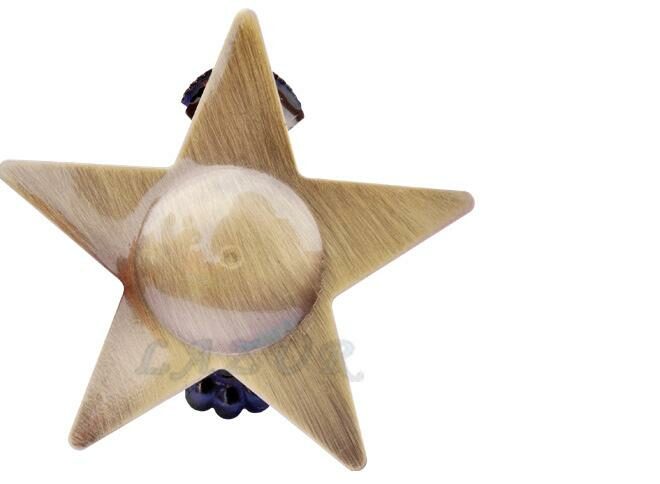 KLAMERKA OZDOBNA STARE ZŁOTO GWIAZDA 1 SZTUKA    - KLAMERKA GWIAZDA STARE ZŁOTO