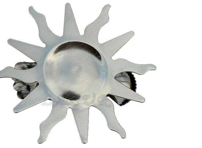 KLAMERKA OZDOBNA STAL NIERDZEWNA SŁOŃCE 1 SZTUKA        - KLAMERKA SŁOŃCE STAL NIERDZEWNA