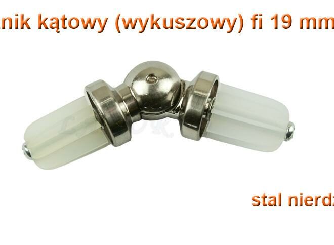Alternative view of ŁĄCZNIK KĄTOWY WYKUSZOWY STAL NIERDZEWNA FI 19 MM  - ŁĄCZNIK KATOWY