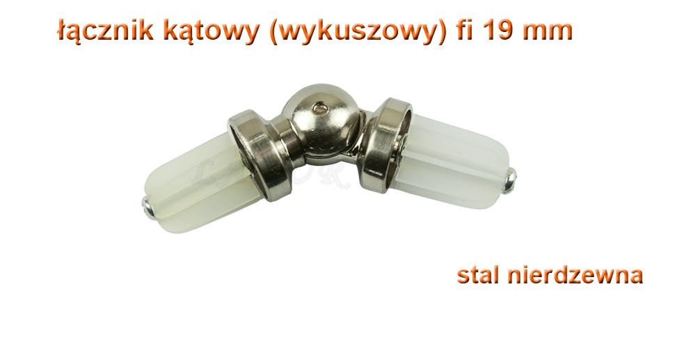 ŁĄCZNIK KĄTOWY WYKUSZOWY STAL NIERDZEWNA FI 19 MM - ŁĄCZNIK KATOWY - obrazek 2