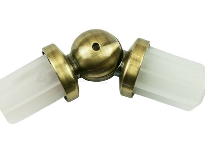 ŁĄCZNIK KĄTOWY WYKUSZOWY ANTYK MOSIĄDZ FI 25 MM - ŁĄCZNIK KATOWY