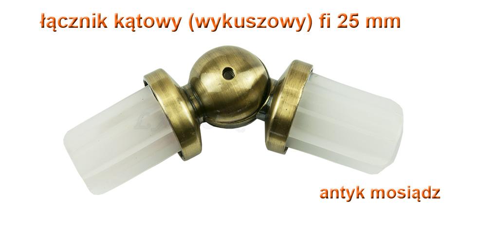 ŁĄCZNIK KĄTOWY WYKUSZOWY ANTYK MOSIĄDZ FI 25 MM - ŁĄCZNIK KATOWY - obrazek 3