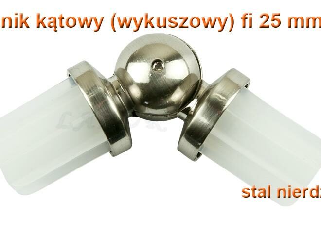 Alternative view of ŁĄCZNIK KĄTOWY WYKUSZOWY STAL NIERDZEWNA FI 25 MM  - ŁĄCZNIK KATOWY
