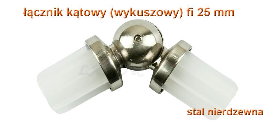 ŁĄCZNIK KĄTOWY WYKUSZOWY STAL NIERDZEWNA FI 25 MM - ŁĄCZNIK KATOWY - obrazek 2