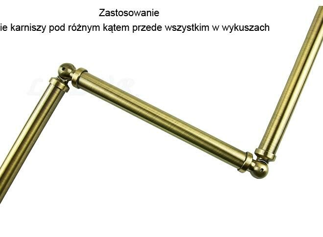 Alternative view of ŁĄCZNIK KĄTOWY WYKUSZOWY ANTYK MOSIĄDZ FI 16 MM  - ŁĄCZNIK KATOWY