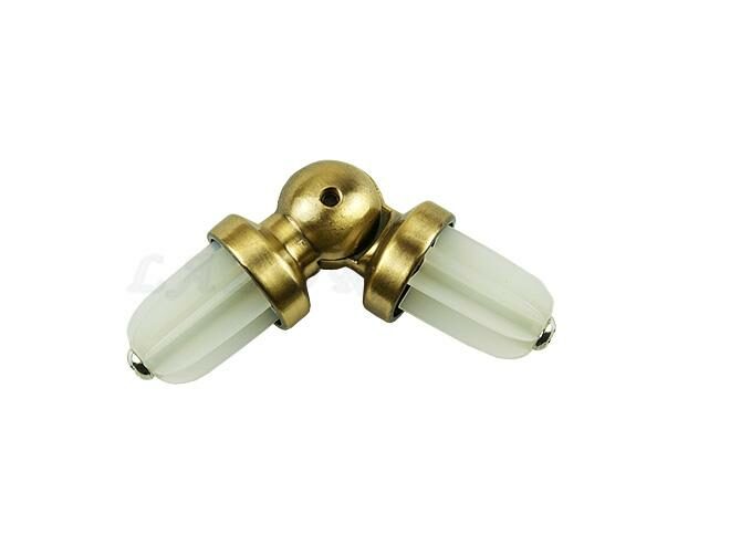 ŁĄCZNIK KĄTOWY WYKUSZOWY ANTYK MOSIĄDZ FI 16 MM - ŁĄCZNIK KATOWY