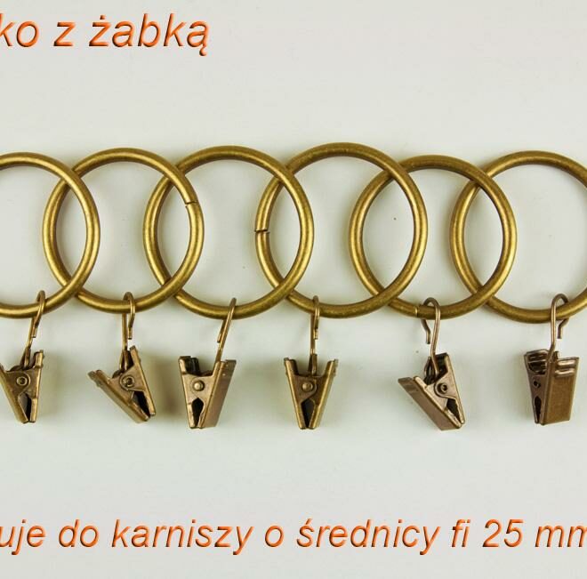 Alternative view of KÓŁKO Z ŻABKĄ DO KARNISZY O ŚREDNICY FI 25 MM ANTYK MOSIĄDZ - 10 sztuk - KÓŁKO Z ŻABKĄ