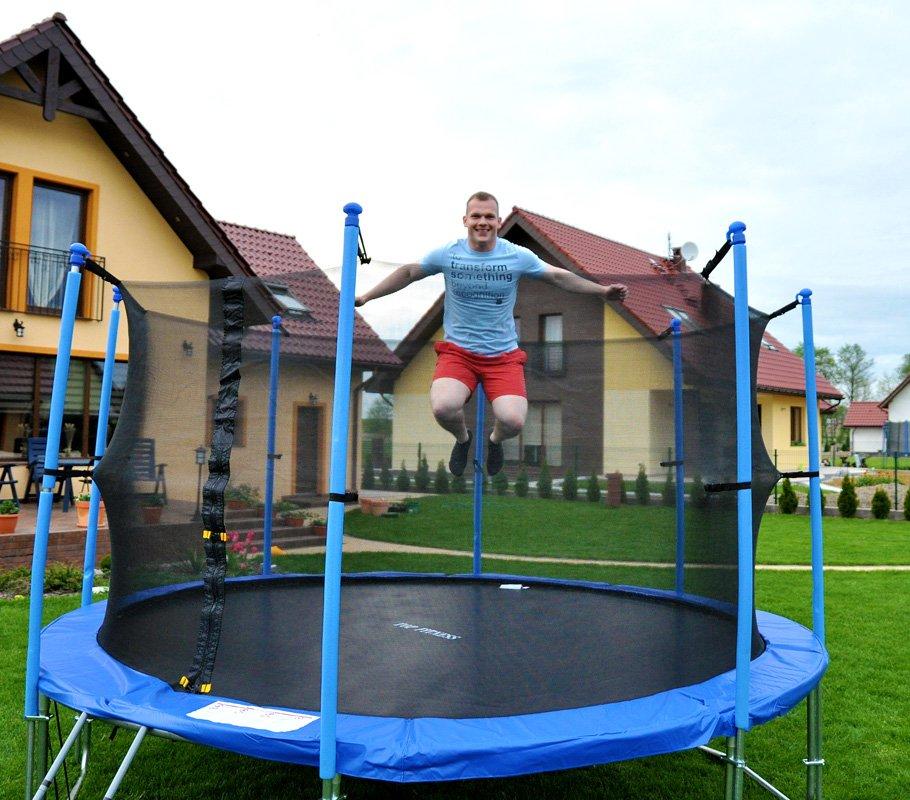 Osłona sprężyn do Trampoliny 12 ft - 366 cm kolor niebieski - osłona do trampoliny 366 cm - obrazek 5