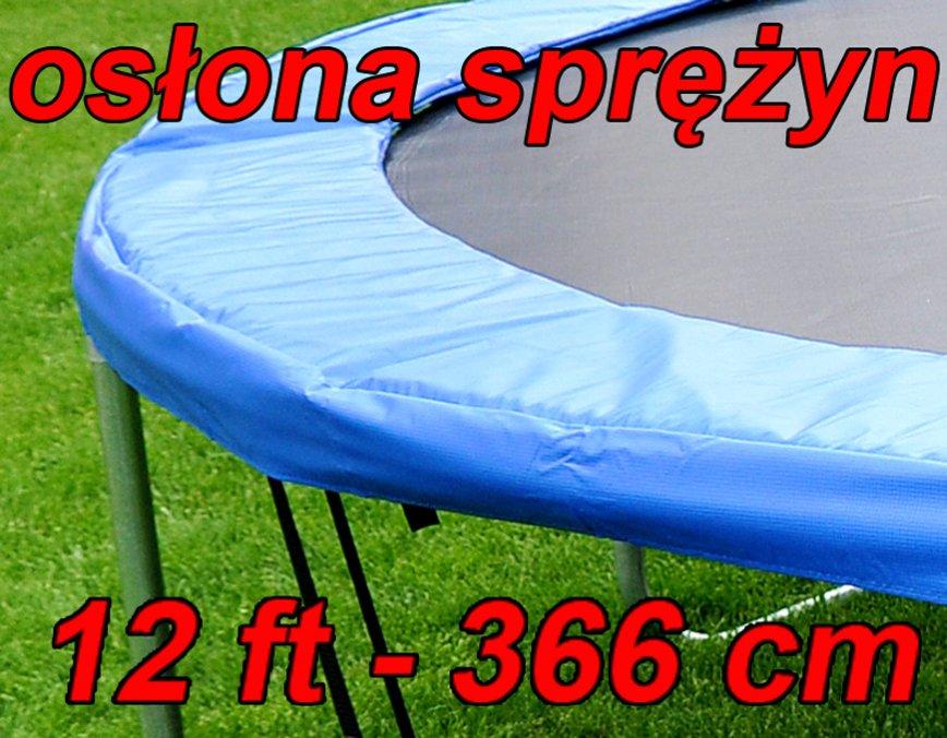 Osłona sprężyn do Trampoliny 12 ft - 366 cm kolor niebieski - osłona do trampoliny 366 cm - obrazek 9