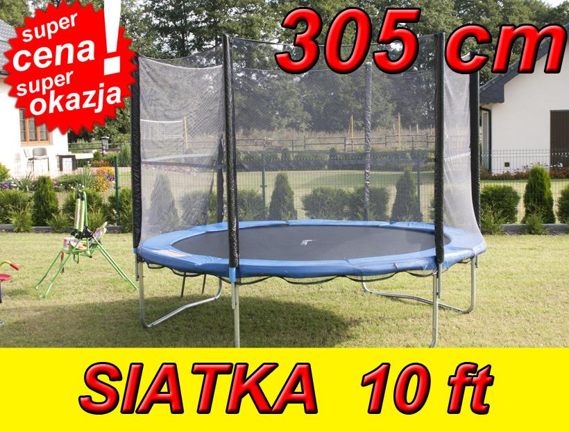 SIATKA ZEWNĘTRZNA DO TRAMPOLINY 10 FT - 305 CM TRAMPOLINA 6 SŁUPKÓW - siatka zewnętrzna trampoliny 305 cm - obrazek 2