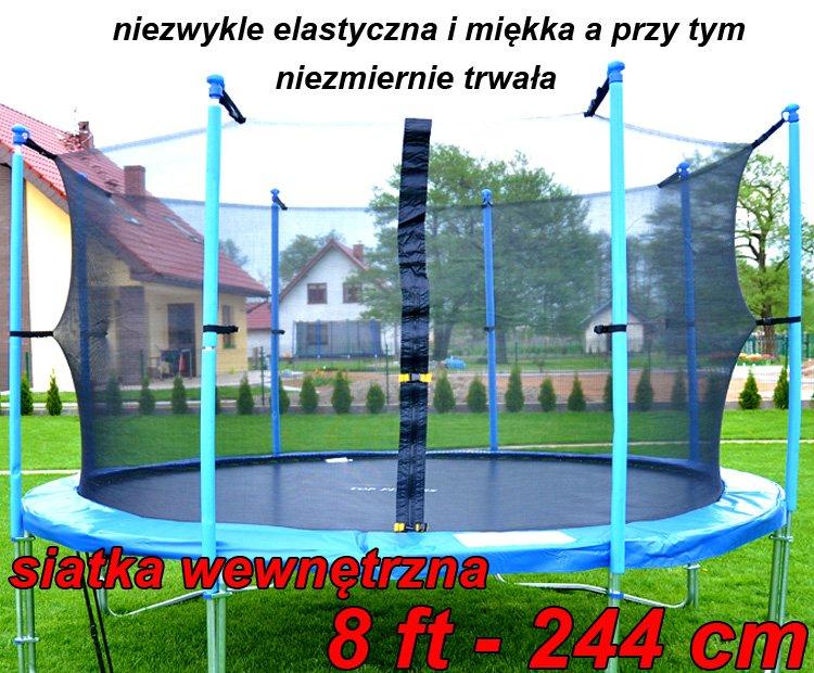 SIATKA WEWNĘTRZNA DO TRAMPOLINY 8 FT - 244 CM TRAMPOLINA - siatka wewnętrzna trampoliny 244 cm - obrazek 6