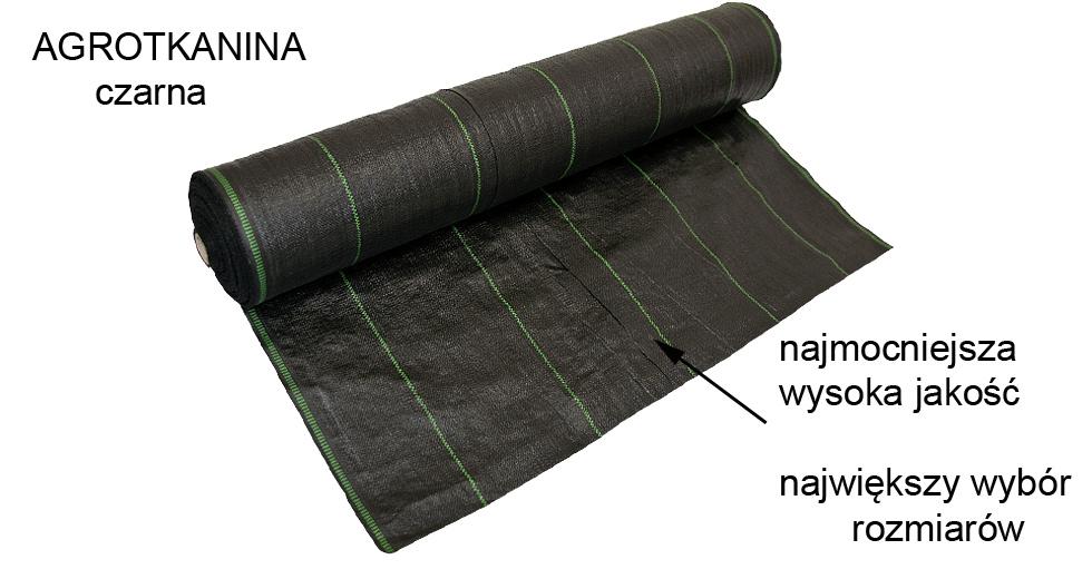 AGROTKANINA CZARNA szer. 160 cm gramatura 70 gr./ m2 FILTR UV - szer. 160 cm dłogość 100 mb - obrazek 6