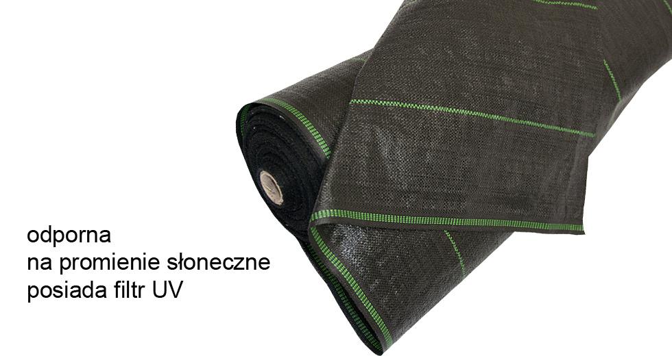 AGROTKANINA CZARNA szer. 280 cm gramatura 70 gr./ m2 FILTR UV - szer. 280 cm długość 50 mb - obrazek 4