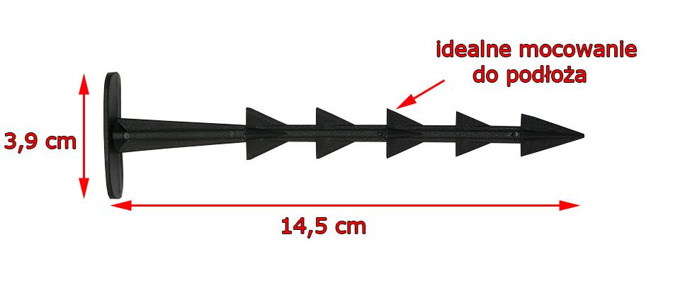 SZPILKI KOŁKI DO AGROWŁÓKNINA, AGROTKANINA KOTWICE 100 sztuk - szpilki, kotwice kpl. - 100 szt - obrazek 2