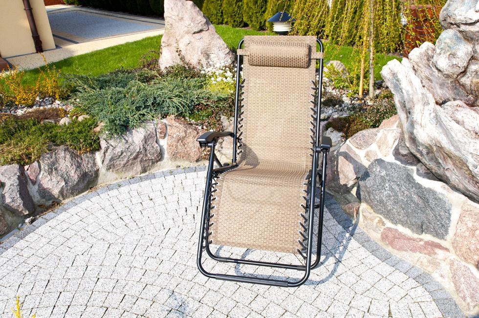 Luksusowy Leżak Rozkładany Relaksacyjno - Wypoczynkowy BURSZTYNOWY - Leżak DeLux BURSZTYNOWY - obrazek 3