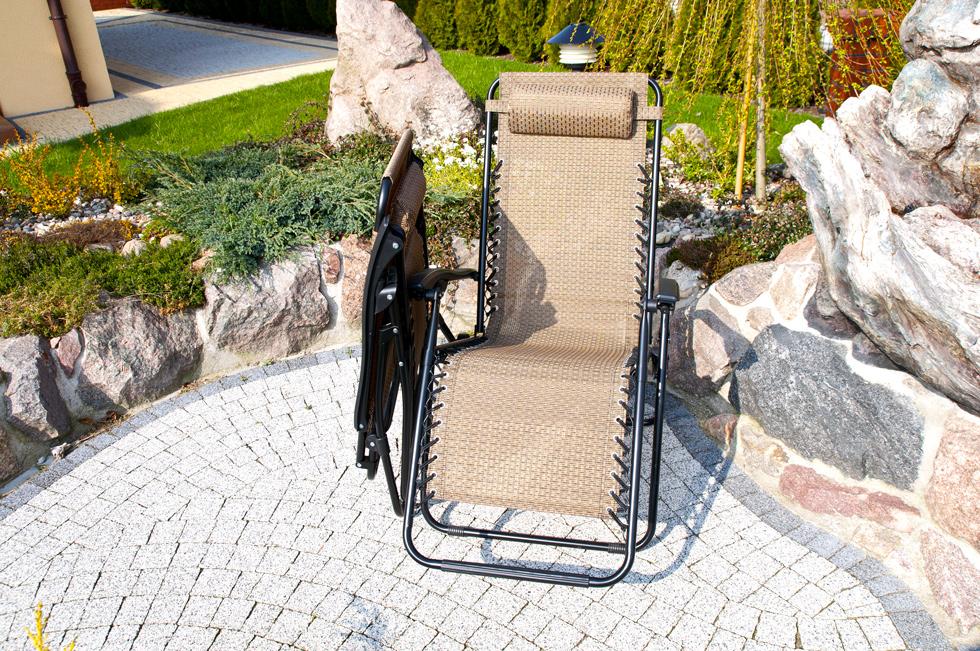 Luksusowy Leżak Rozkładany Relaksacyjno - Wypoczynkowy BURSZTYNOWY - Leżak DeLux BURSZTYNOWY - obrazek 4