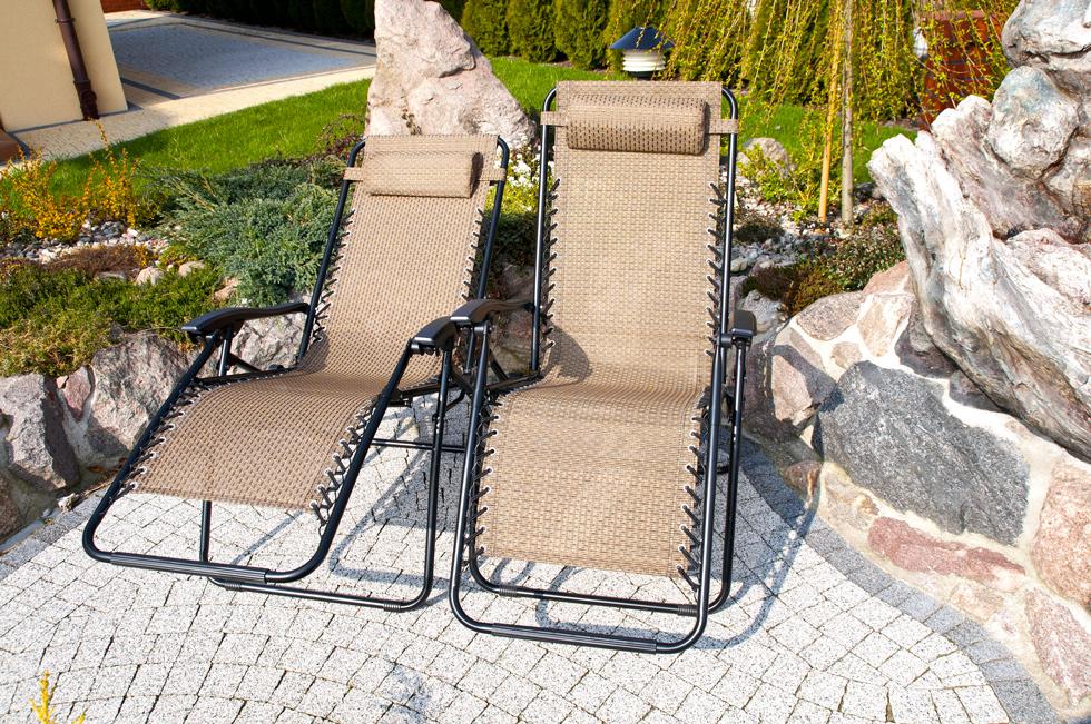 Luksusowy Leżak Rozkładany Relaksacyjno - Wypoczynkowy BURSZTYNOWY - Leżak DeLux BURSZTYNOWY