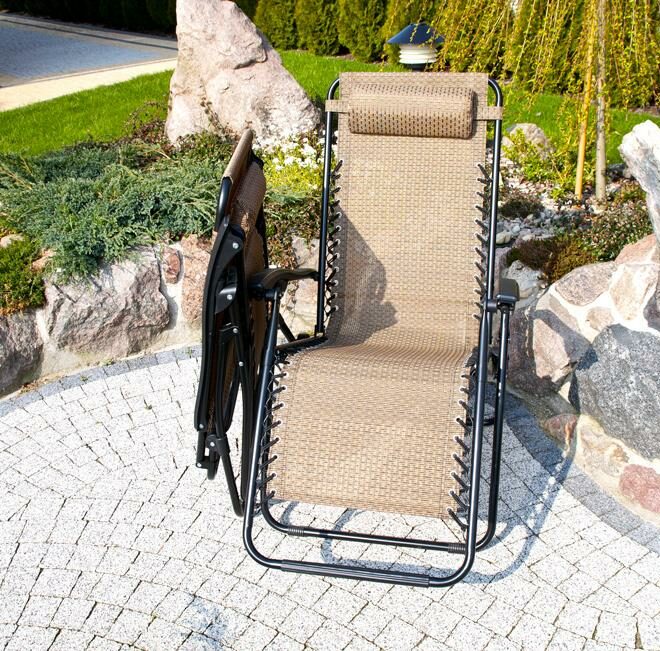 Alternative view of Luksusowy Leżak Rozkładany Relaksacyjno - Wypoczynkowy BURSZTYNOWY  - Leżak DeLux BURSZTYNOWY