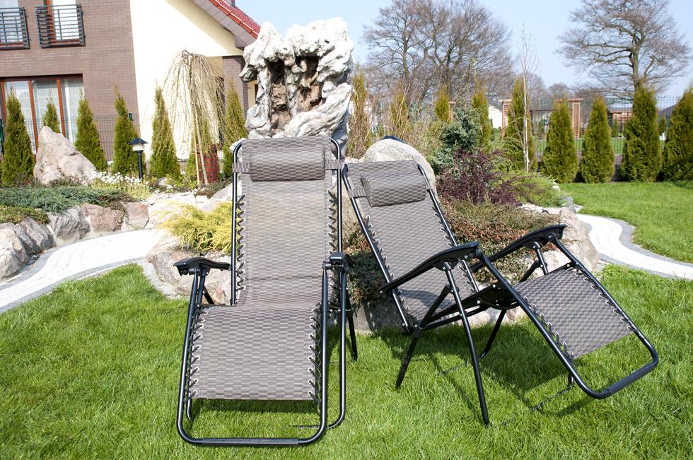 Luksusowy Leżak Rozkładany Relaksacyjno - Wypoczynkowy BRĄZOWY - Leżak DeLux BRĄZOWY - obrazek 4