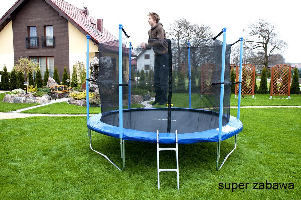 Trampolina ogrodowa STANDARD z siatką wewnętrzną o śr. 305 cm 10 FT - Trampolina o średnicy 305 cm - obrazek 2
