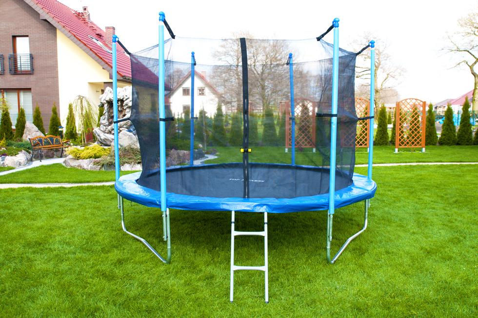 Trampolina ogrodowa STANDARD z siatką wewnętrzną o śr. 305 cm 10 FT - Trampolina o średnicy 305 cm
