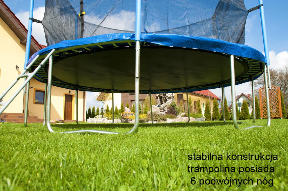 Trampolina ogrodowa STANDARD z siatką wewnętrzną o śr. 366 cm 12 FT - Trampolina o średnicy 366 cm - obrazek 3