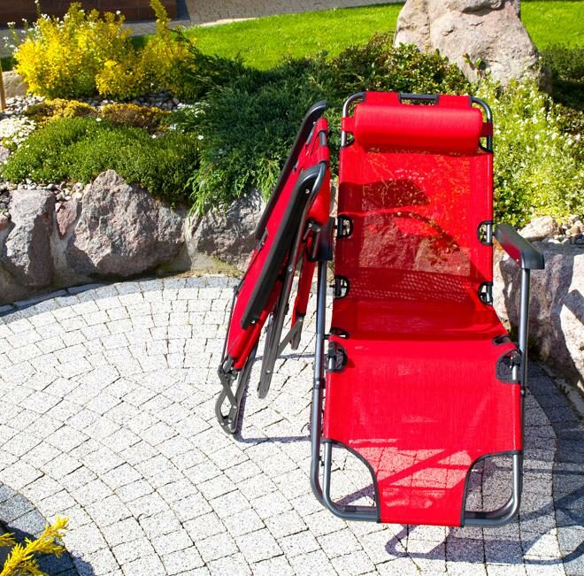 Alternative view of Leżak Rozkładany Relaksacyjno - Wypoczynkowy ECO CZERWONE WINO - Eco Czerwone Wino