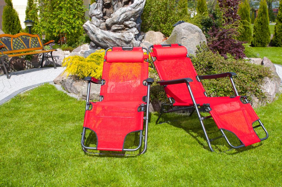 Leżak Rozkładany Relaksacyjno - Wypoczynkowy ECO CZERWONE WINO - Eco Czerwone Wino