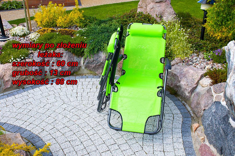 Leżak Rozkładany Relaksacyjno - Wypoczynkowy ECO ZIELONE JABŁUSZKO - Eco Zielone Jabłuszko - obrazek 7