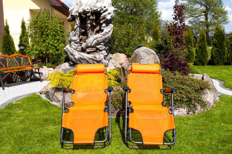 Leżak Rozkładany Relaksacyjno - Wypoczynkowy ECO SOCZYSTA POMARAŃCZA - Eco Soczysta Pomarańcza