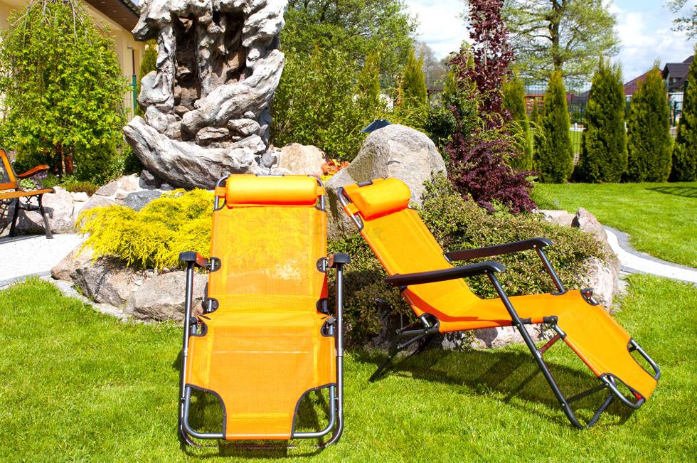 Leżak Rozkładany Relaksacyjno - Wypoczynkowy ECO SOCZYSTA POMARAŃCZA - Eco Soczysta Pomarańcza - obrazek 2