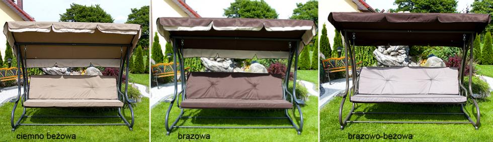 HUŚTAWKA OGRODOWA 4-osobowa GRACJA Brązowa - Huśtawka GRACJA Brązowa - obrazek 2