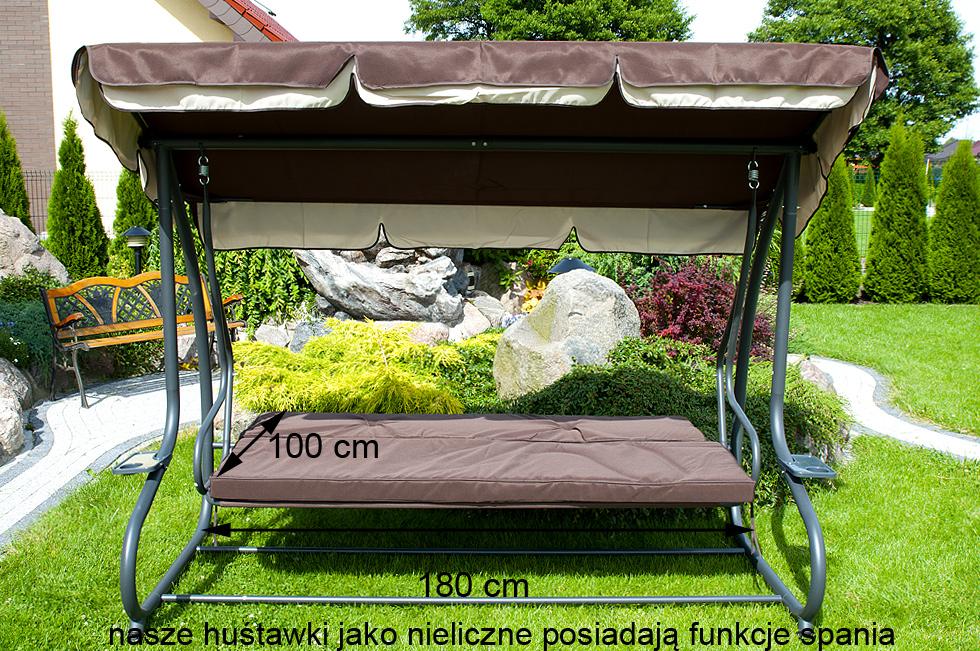 HUŚTAWKA OGRODOWA 4-osobowa GRACJA Brązowa - Huśtawka GRACJA Brązowa - obrazek 4
