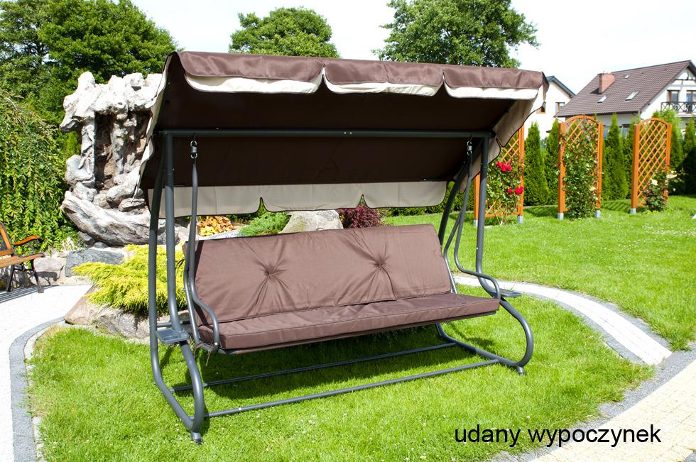 HUŚTAWKA OGRODOWA 4-osobowa GRACJA Brązowa - Huśtawka GRACJA Brązowa - obrazek 6