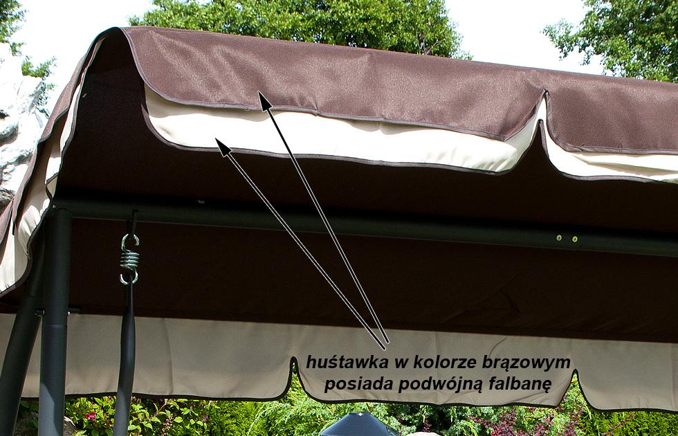 HUŚTAWKA OGRODOWA 4-osobowa GRACJA Brązowa - Huśtawka GRACJA Brązowa - obrazek 7