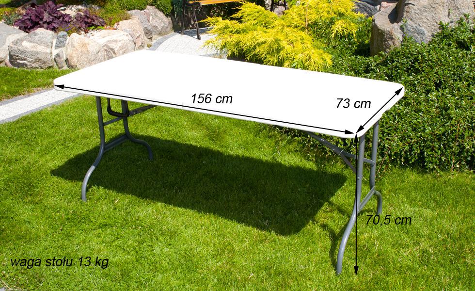 STÓŁ CATERINGOWY OGRODOWY SKŁADANY dł. 156 cm - stół składany dł. 156 cm - obrazek 10