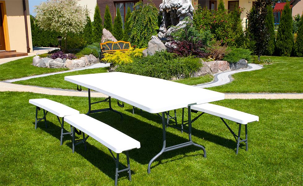 STÓŁ CATERINGOWY OGRODOWY SKŁADANY dł. 240 cm - stół składany dł. 240 cm - obrazek 11