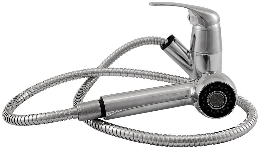 Bateria kuchenna stojąca metalowa MINOS kolor chrom - bateria MINOS - obrazek 4