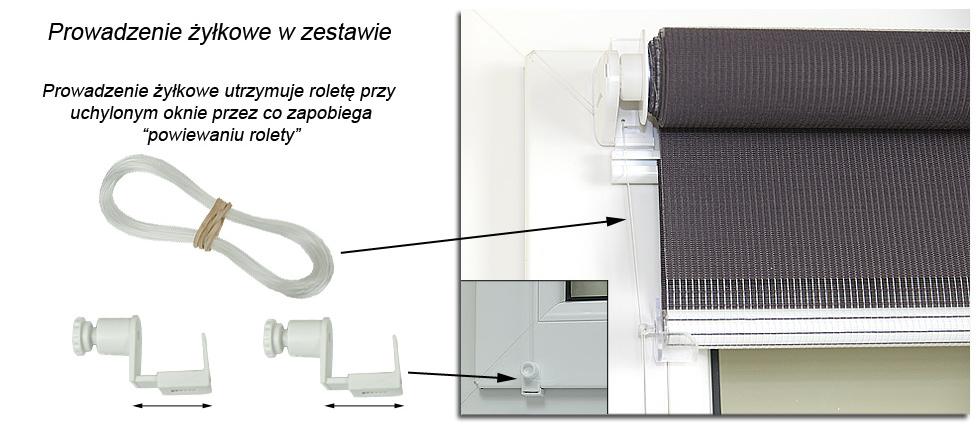 Mini roleta z kolekcji Dzień Noc kolor Biała Perła - szer. 38 cm długość 150 cm - obrazek 6