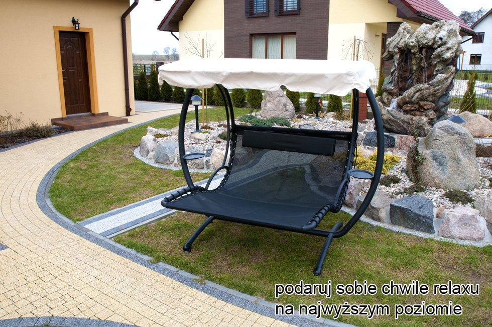 EKSKLUZYWNA HUŚTAWKA DWUOSOBOWA DELUX KOLOR BEŻOWY - HUŚTAWKA BEŻOWA - obrazek 4