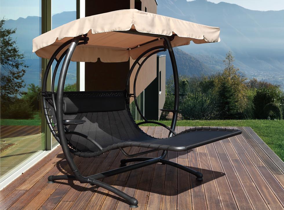 EKSKLUZYWNA HUŚTAWKA DWUOSOBOWA DELUX KOLOR BEŻOWY - HUŚTAWKA BEŻOWA