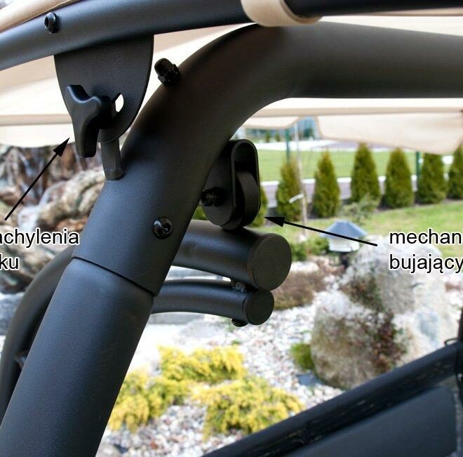 Alternative view of EKSKLUZYWNA HUŚTAWKA DWUOSOBOWA DELUX KOLOR BEŻOWY    - HUŚTAWKA BEŻOWA