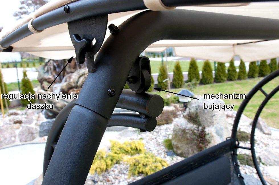 EKSKLUZYWNA HUŚTAWKA DWUOSOBOWA DELUX KOLOR BEŻOWY - HUŚTAWKA BEŻOWA - obrazek 2